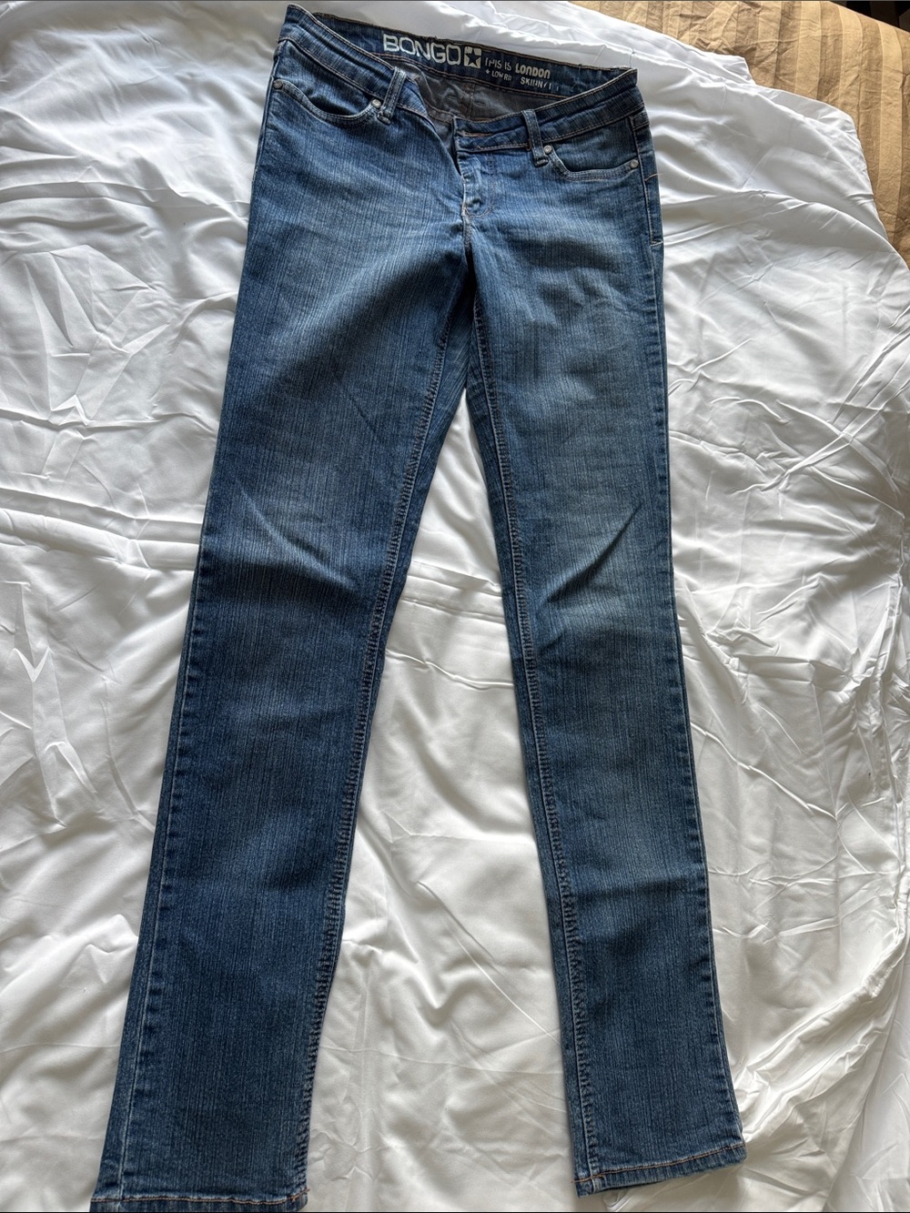 BONGO Women's Dark Blue Skinny Jeans